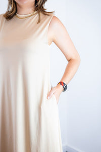 Vestido Emily - Regata de Amarrar nas Costas em Malha Confort - Naguirre Shop