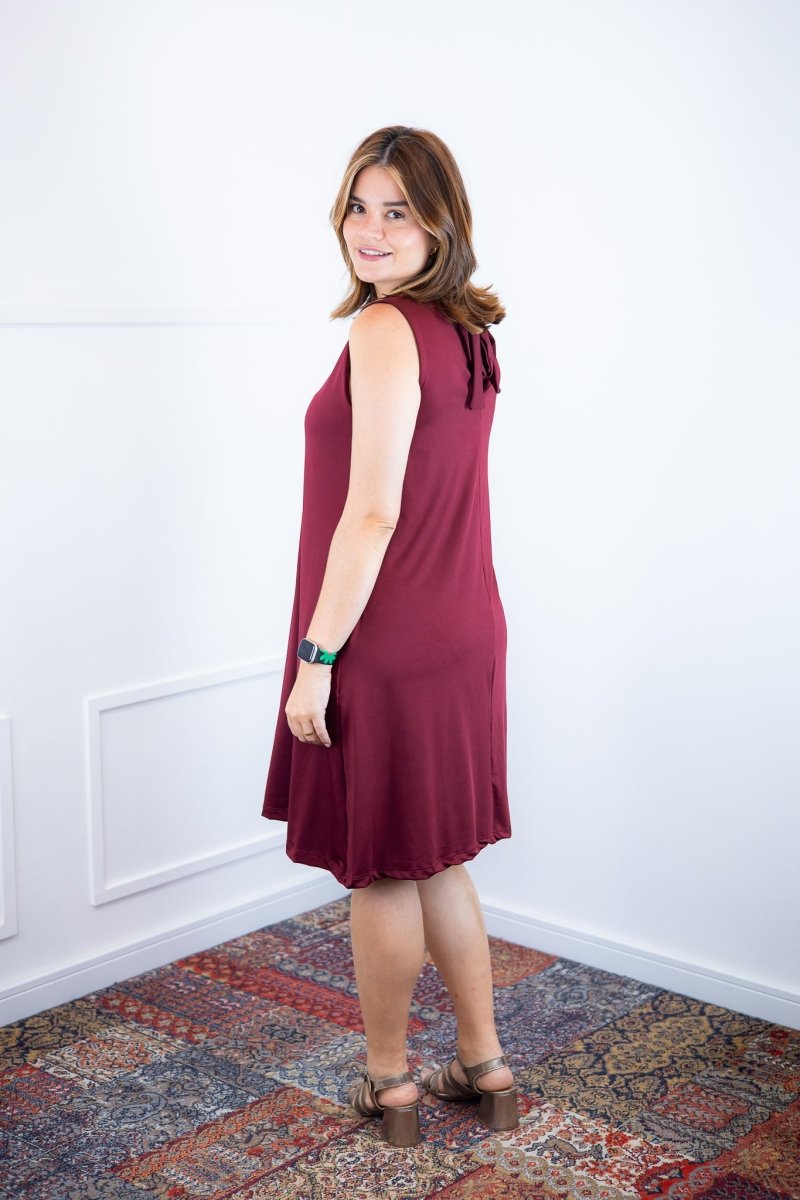 Vestido Emily - Regata de Amarrar nas Costas em Malha Confort - Naguirre Shop