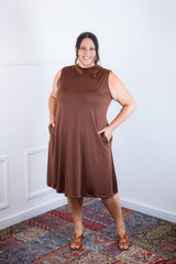 Vestido Emily - Regata de Amarrar nas Costas em Malha Confort - Naguirre Shop