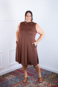 Vestido Emily - Regata de Amarrar nas Costas em Malha Confort - Naguirre Shop