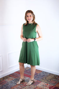 Vestido Emily - Regata de Amarrar nas Costas em Malha Confort - Naguirre Shop