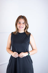 Vestido Emily - Regata de Amarrar nas Costas em Malha Confort - Naguirre Shop