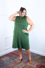 Vestido Emily - Regata de Amarrar nas Costas em Malha Confort - Naguirre Shop