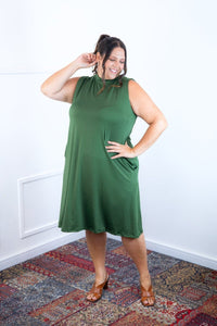 Vestido Emily - Regata de Amarrar nas Costas em Malha Confort - Naguirre Shop