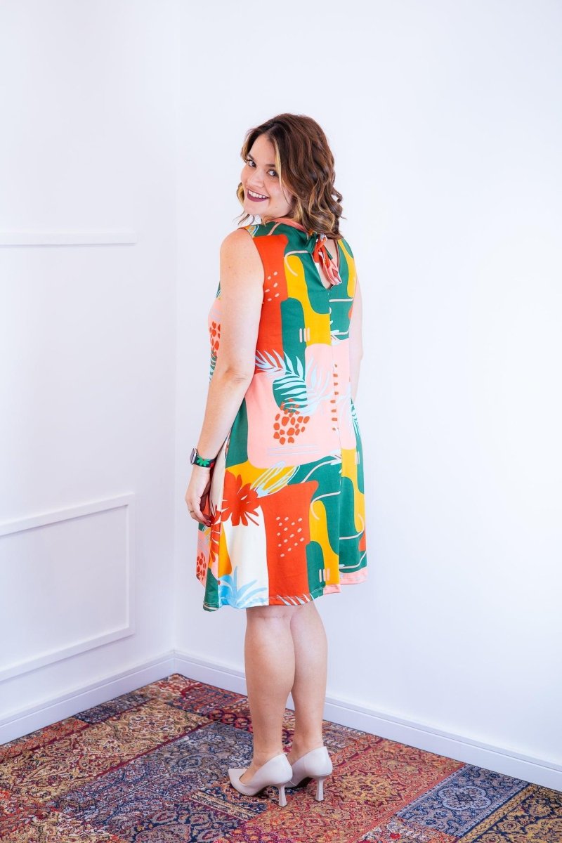 Vestido Emily - Regata de Amarrar nas Costas em Malha Confort - Naguirre Shop