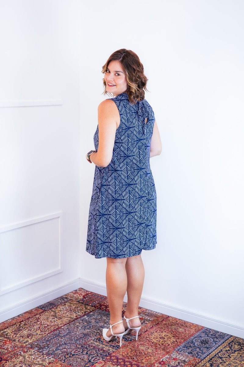 Vestido Emily - Regata de Amarrar nas Costas em Malha Confort - Naguirre Shop