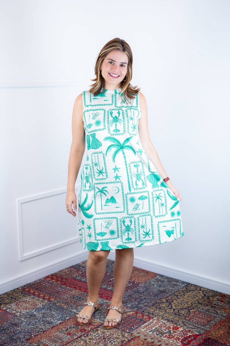 Vestido Emily - Regata de Amarrar nas Costas em Malha Confort - Naguirre Shop