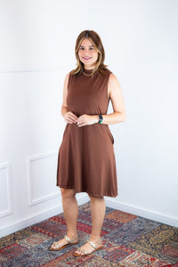 Vestido Emily - Regata de Amarrar nas Costas em Malha Confort - Naguirre Shop