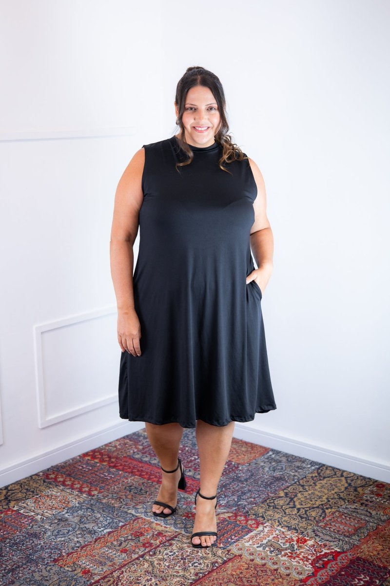 Vestido Emily - Regata de Amarrar nas Costas em Malha Confort - Naguirre Shop