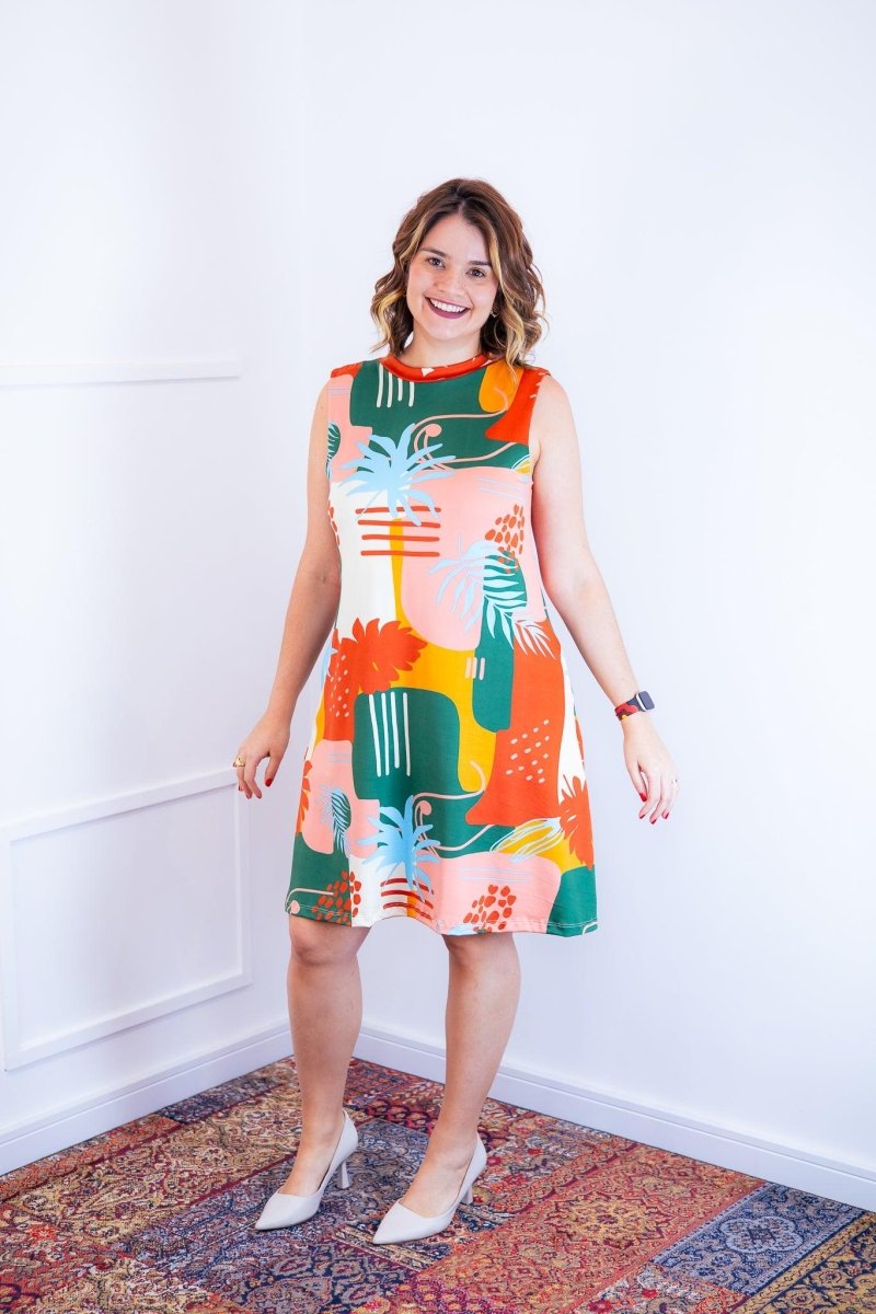 Vestido Emily - Regata de Amarrar nas Costas em Malha Confort - Naguirre Shop