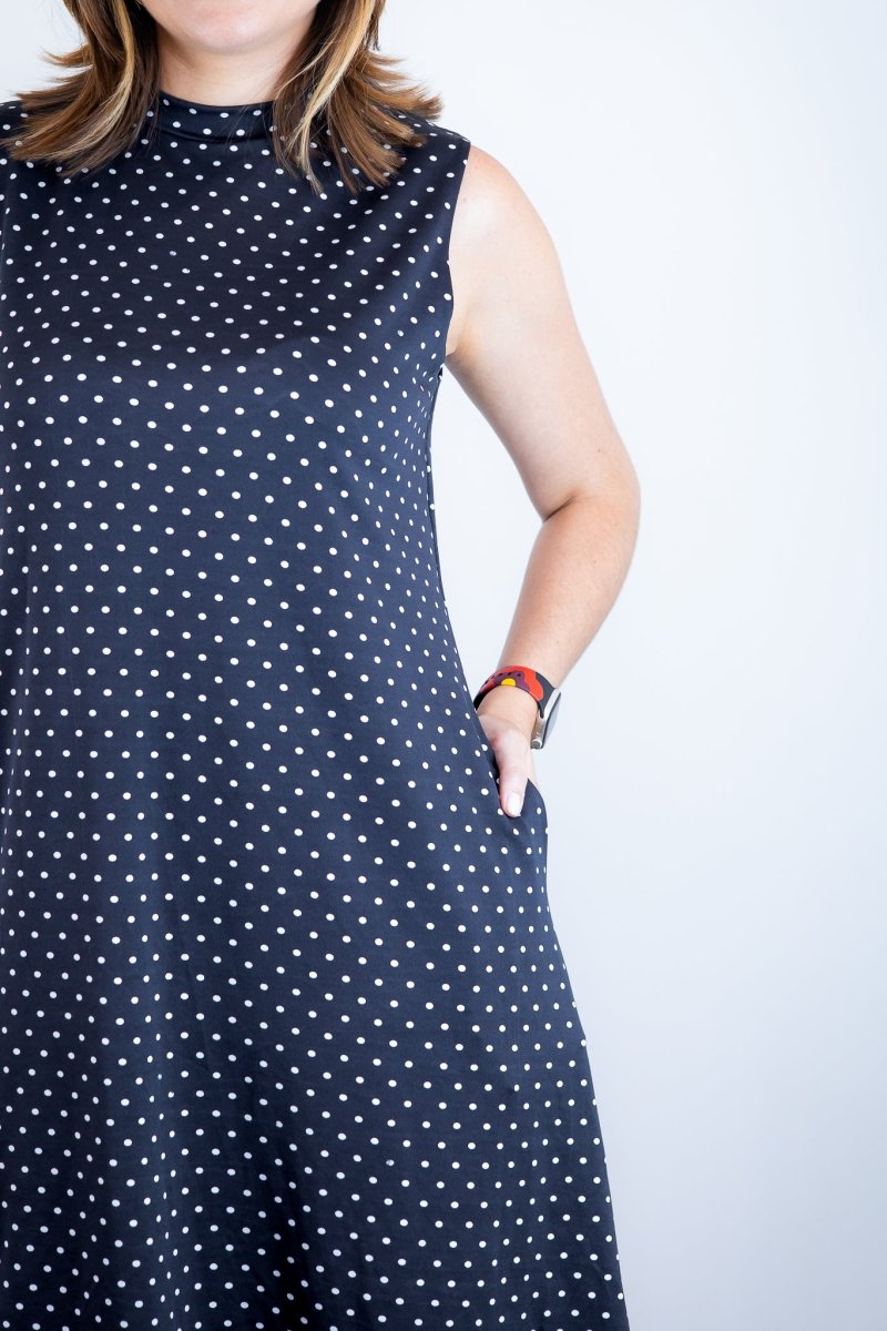 Vestido Emily - Regata de Amarrar nas Costas em Malha Confort - Naguirre Shop