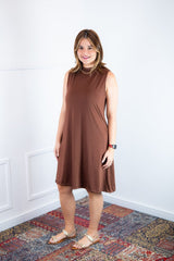 Vestido Emily - Regata de Amarrar nas Costas em Malha Confort - Naguirre Shop