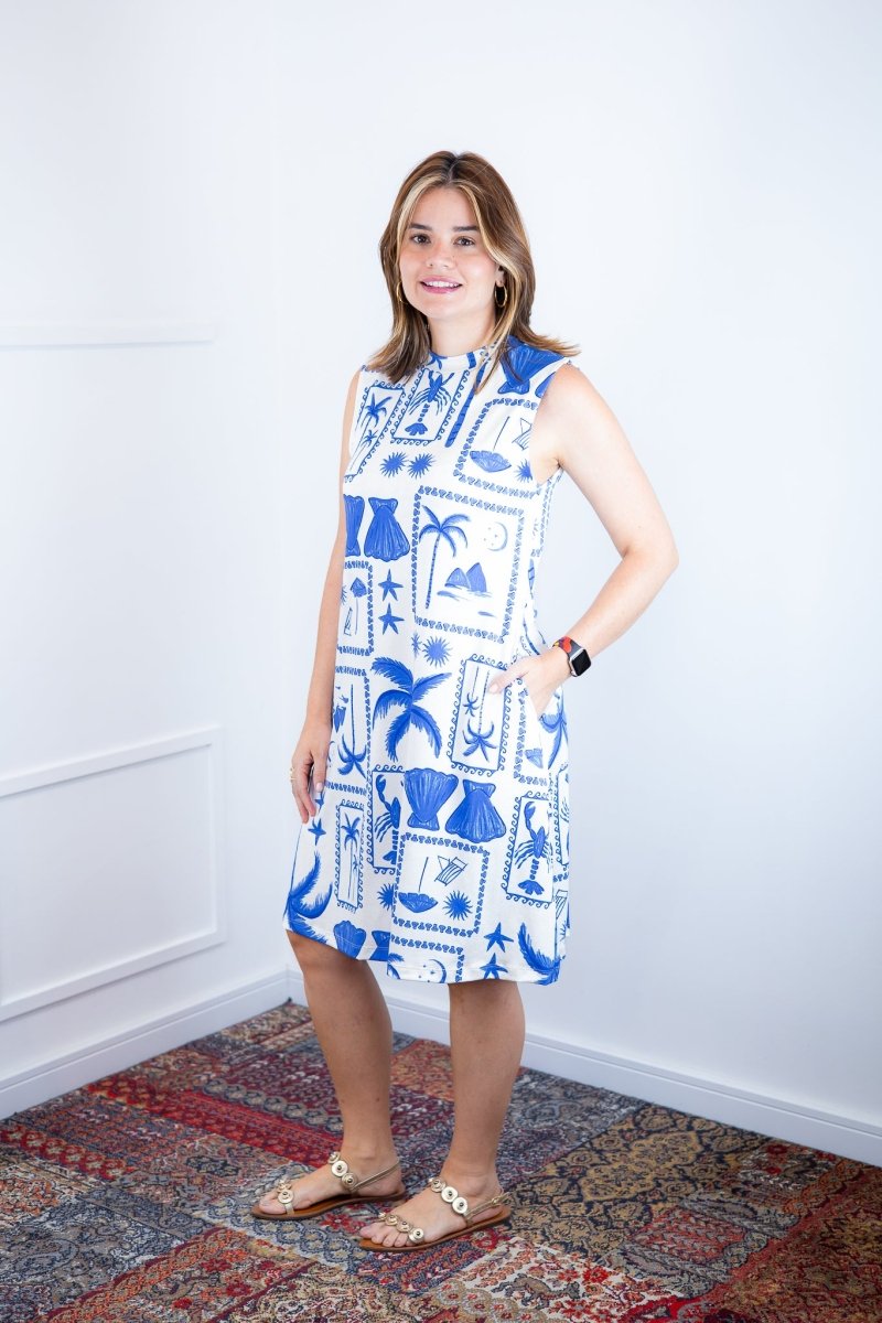 Vestido Emily - Regata de Amarrar nas Costas em Malha Confort - Naguirre Shop