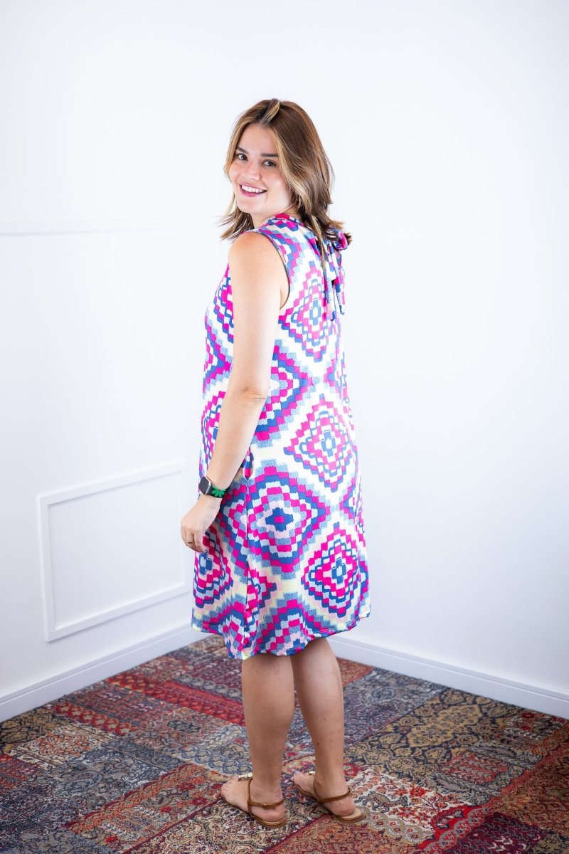 Vestido Emily - Regata de Amarrar nas Costas em Malha Confort - Naguirre Shop