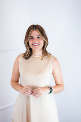 Vestido Emily - Regata de Amarrar nas Costas em Malha Confort - Naguirre Shop