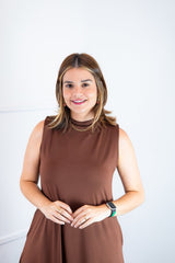 Vestido Emily - Regata de Amarrar nas Costas em Malha Confort - Naguirre Shop