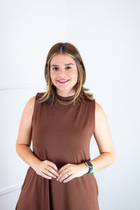 Vestido Emily - Regata de Amarrar nas Costas em Malha Confort - Naguirre Shop