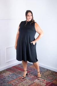Vestido Emily - Regata de Amarrar nas Costas em Malha Confort - Naguirre Shop
