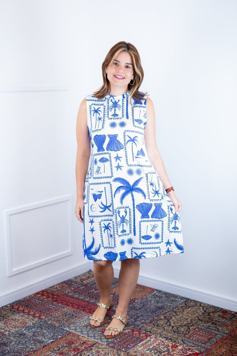 Vestido Emily - Regata de Amarrar nas Costas em Malha Confort - Naguirre Shop