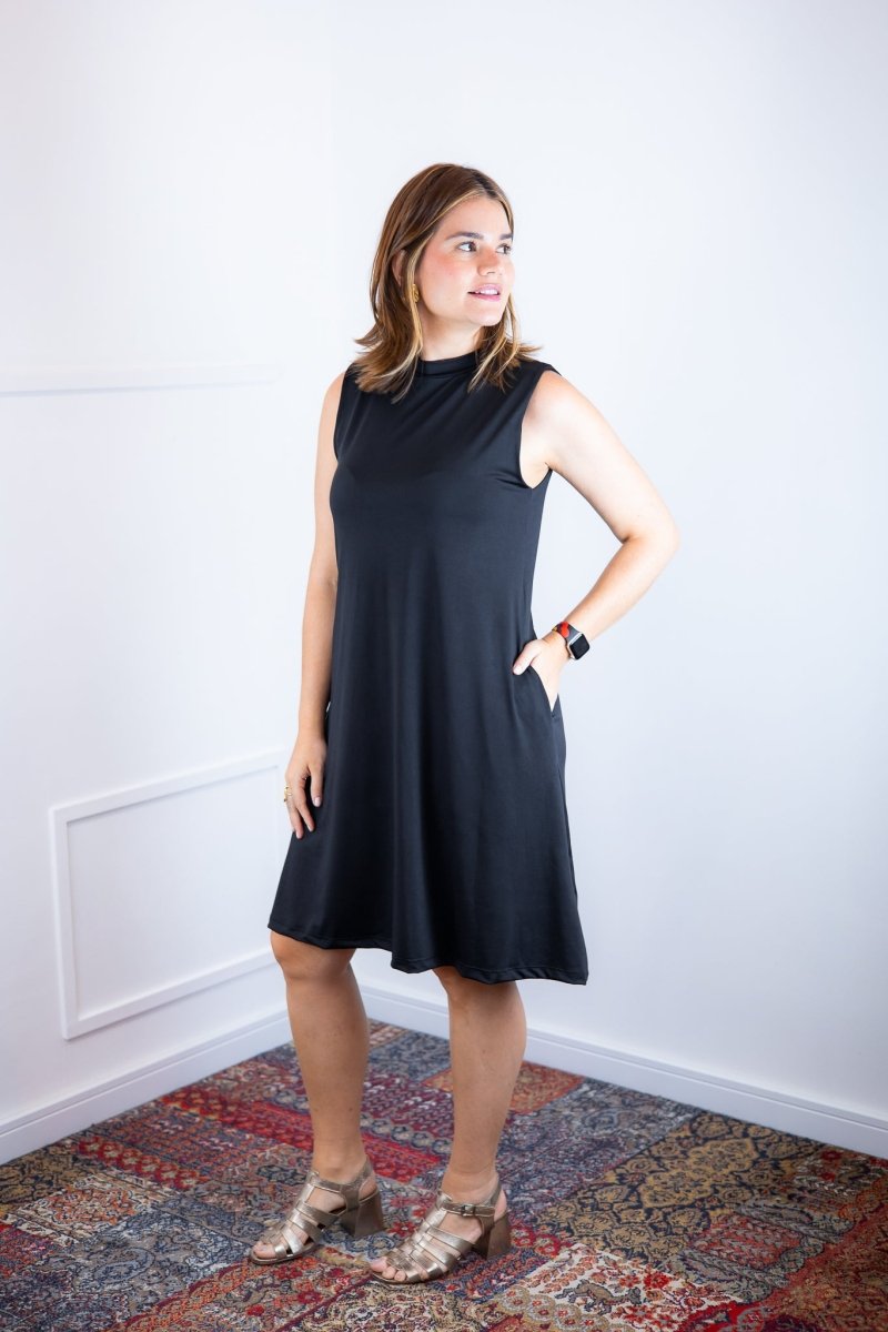 Vestido Emily - Regata de Amarrar nas Costas em Malha Confort - Naguirre Shop