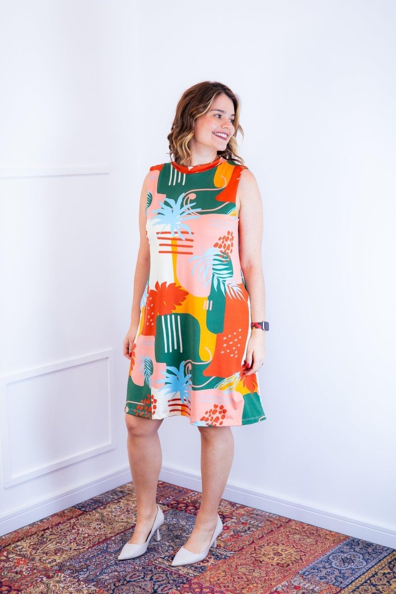 Vestido Emily - Regata de Amarrar nas Costas em Malha Confort - Naguirre Shop