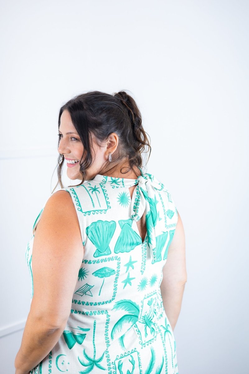 Vestido Emily - Regata de Amarrar nas Costas em Malha Confort - Naguirre Shop