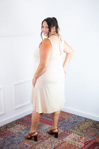 Vestido Emily - Regata de Amarrar nas Costas em Malha Confort - Naguirre Shop