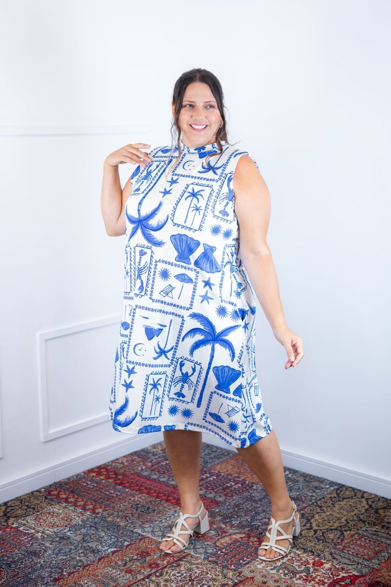 Vestido Emily - Regata de Amarrar nas Costas em Malha Confort - Naguirre Shop