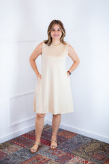 Vestido Emily - Regata de Amarrar nas Costas em Malha Confort - Naguirre Shop