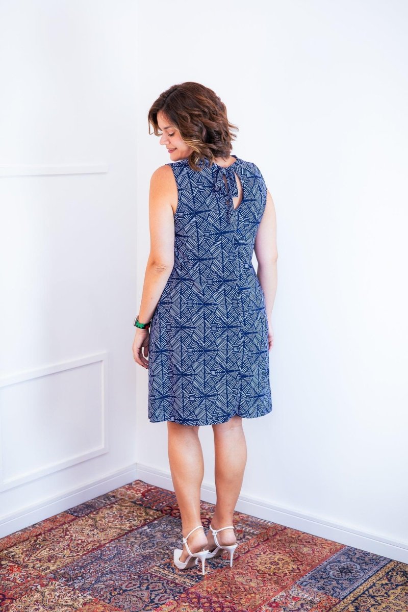 Vestido Emily - Regata de Amarrar nas Costas em Malha Confort - Naguirre Shop