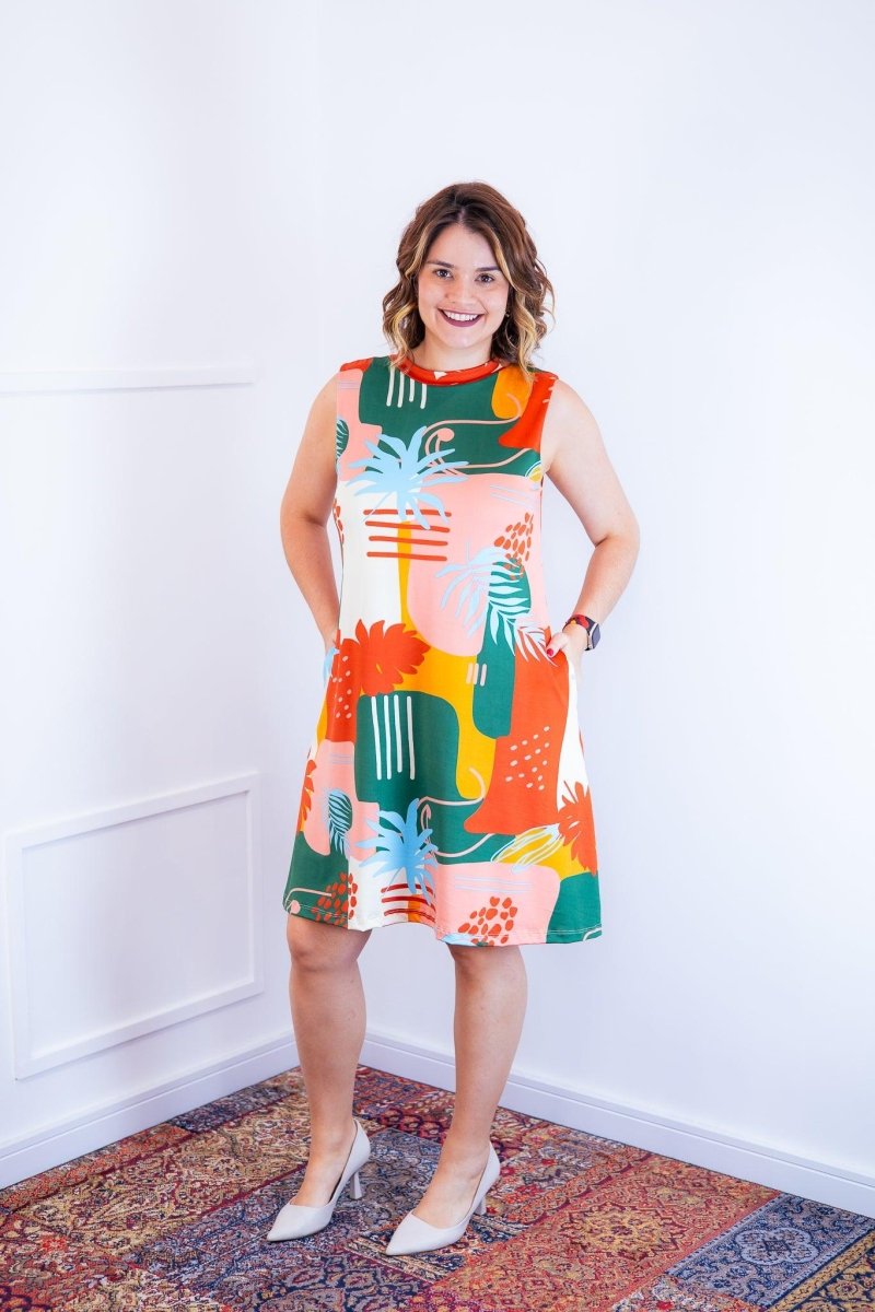 Vestido Emily - Regata de Amarrar nas Costas em Malha Confort - Naguirre Shop