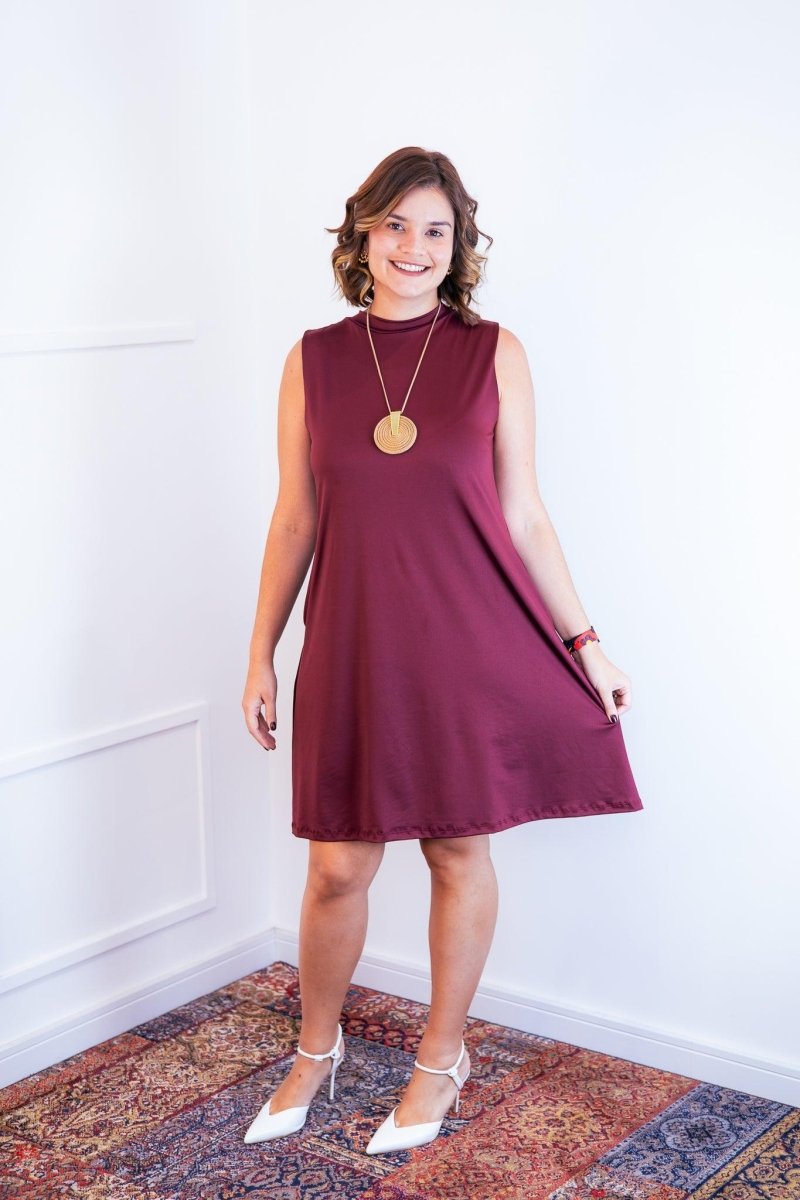 Vestido Emily - Regata de Amarrar nas Costas em Malha Confort - Naguirre Shop