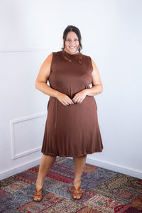 Vestido Emily - Regata de Amarrar nas Costas em Malha Confort - Naguirre Shop