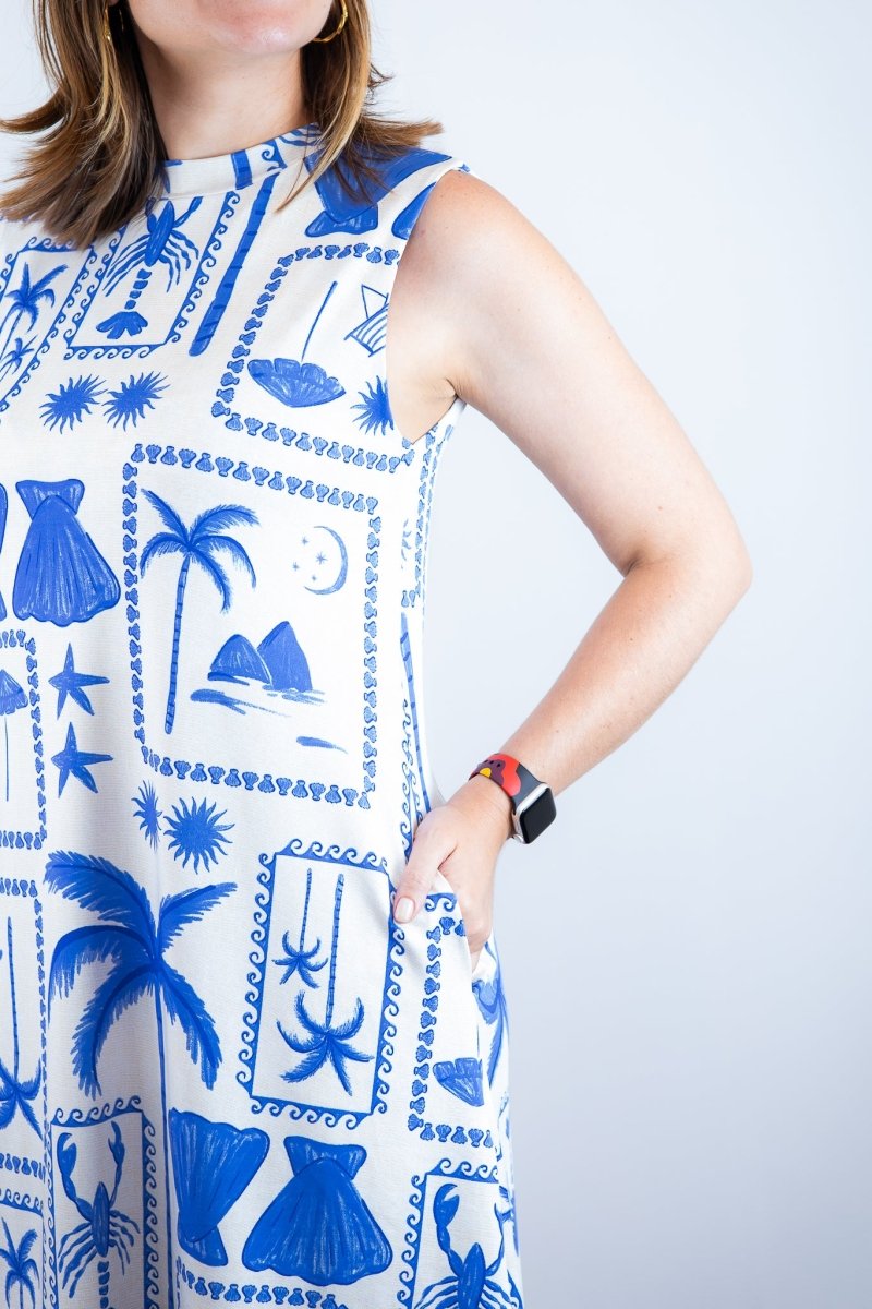 Vestido Emily - Regata de Amarrar nas Costas em Malha Confort - Naguirre Shop