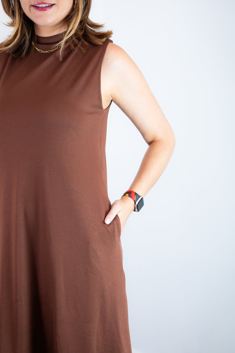 Vestido Emily - Regata de Amarrar nas Costas em Malha Confort - Naguirre Shop