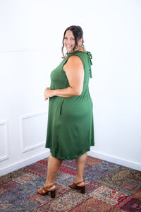 Vestido Emily - Regata de Amarrar nas Costas em Malha Confort - Naguirre Shop