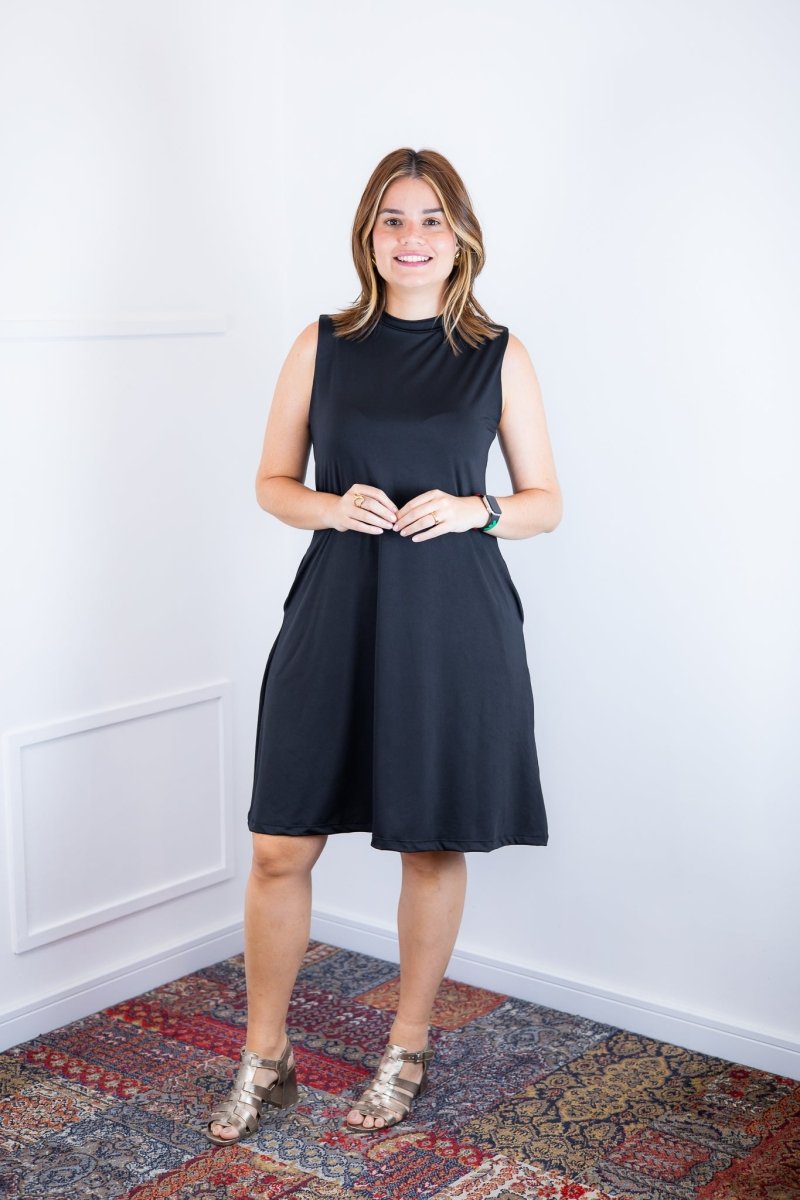 Vestido Emily - Regata de Amarrar nas Costas em Malha Confort - Naguirre Shop