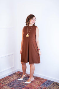 Vestido Emily - Regata de Amarrar nas Costas em Malha Confort - Naguirre Shop