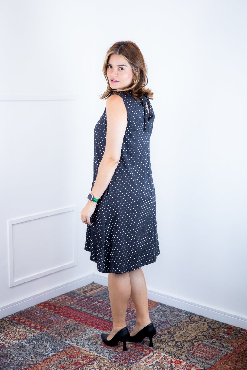 Vestido Emily - Regata de Amarrar nas Costas em Malha Confort - Naguirre Shop