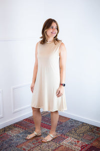 Vestido Emily - Regata de Amarrar nas Costas em Malha Confort - Naguirre Shop