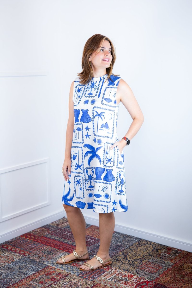 Vestido Emily - Regata de Amarrar nas Costas em Malha Confort - Naguirre Shop