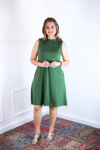 Vestido Emily - Regata de Amarrar nas Costas em Malha Confort - Naguirre Shop