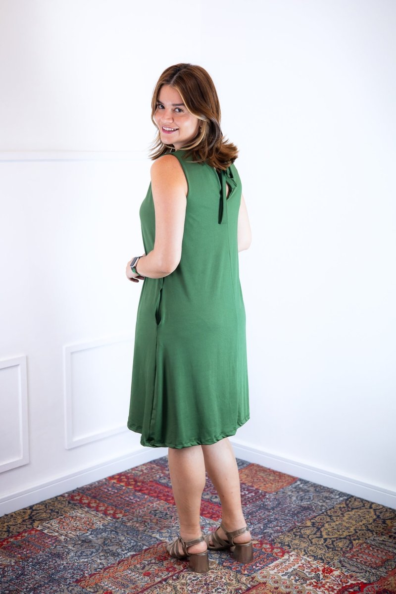 Vestido Emily - Regata de Amarrar nas Costas em Malha Confort - Naguirre Shop