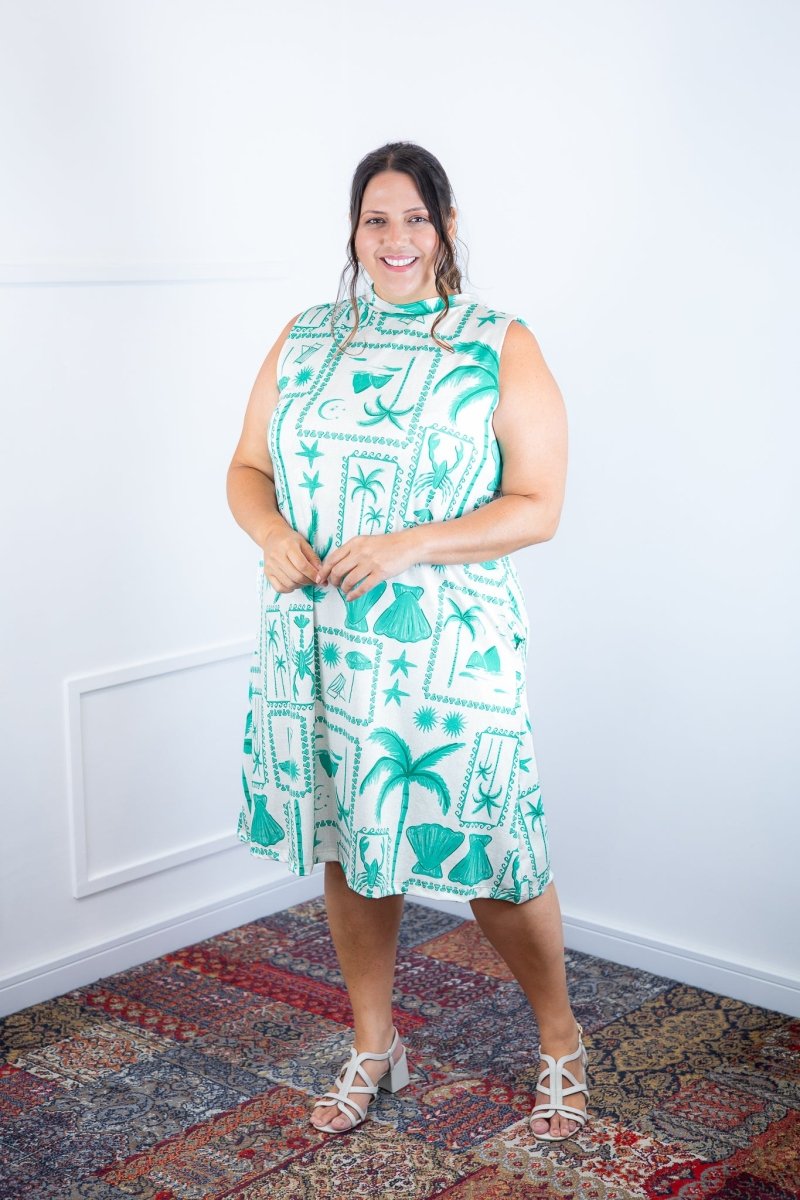 Vestido Emily - Regata de Amarrar nas Costas em Malha Confort - Naguirre Shop