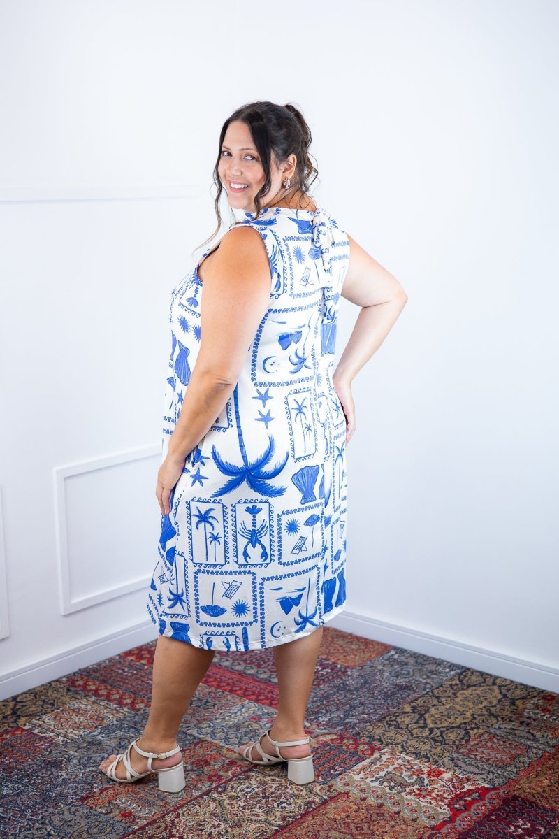 Vestido Emily - Regata de Amarrar nas Costas em Malha Confort - Naguirre Shop