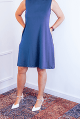 Vestido Emily - Regata de Amarrar nas Costas em Malha Confort - Naguirre Shop