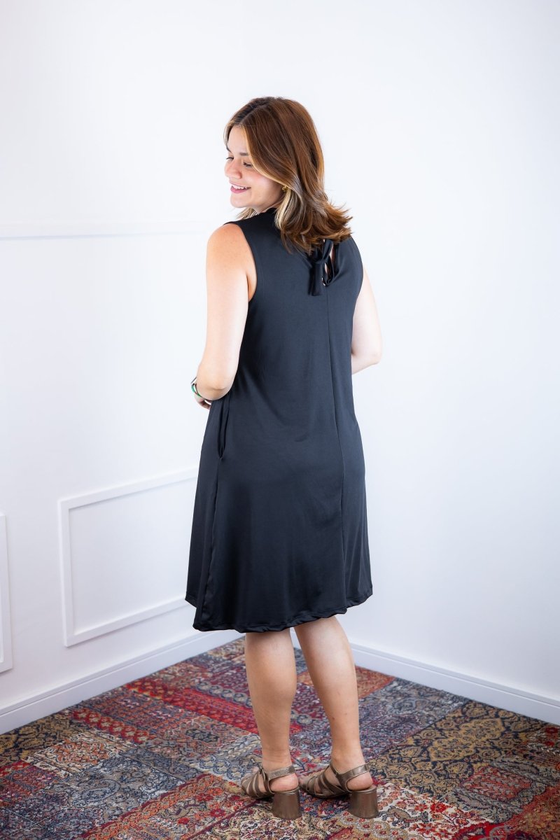 Vestido Emily - Regata de Amarrar nas Costas em Malha Confort - Naguirre Shop