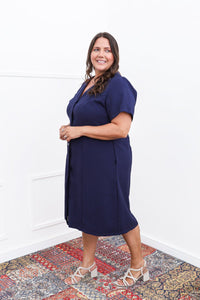 Vestido Fabiana – Midi em Viscose Marrant com Manga e Bolsos - Naguirre Shop