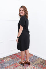 Vestido Fabiana – Midi em Viscose Marrant com Manga e Bolsos - Naguirre Shop