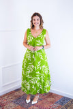 Vestido Gabriela - Regata Longuete com Decote V em Viscolinho - Naguirre Shop